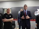جوهر نبيل ورئيس «المتحدة للرياضة» يدعمان منتخب مصر داخل غرفة الملابس بعد الفوز على روسيا