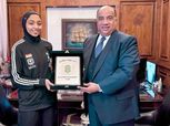 الاتحاد السكندري يهنئ لاعبه التايكوندو آية محمد بعد الحصول على وسام الجمهورية