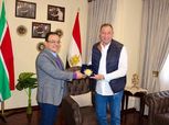 الملحق العسكري في جنوب إفريقيا يستقبل محمود الخطيب