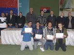 الصيد يحتفل بفريق التنس في القطامية