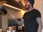 بالفيديو| "بيكهام" يحتفل بيوم "بان كيك" على طريقته الخاصة