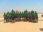 بالصور| منتخب جنوب أفريقيا يزور الأهرامات ويلتقطون الصور التذكارية