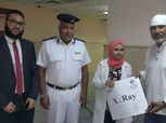 بالصور| نقل جمال عبد الحميد إلى مستشفى العام بالإسماعيلية بعد سقوط الأعمدة عليه