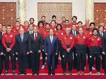 الرئيس يشعل حماس لاعبى المنتخب قبل المونديال