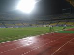 بالصور| الأمطار تغرق ملعب برج العرب قبل مباراة الزمالك والمصري