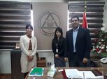 "التهامي" يستقبل الملحق الثقافي الياباني بالقاهرة لتطوير الريشة الطائرة المصرية