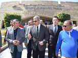 بالصور| وزير الرياضة يتفقد إنشاء حمام سباحة أوليمبي بمركز التنمية الرياضية