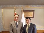 أبوزيد يطلع وزير الشباب والرياضة على مشروع القرن بالشمس