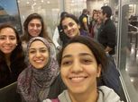 بالصور| وصول سيدات الاسكواش لباريس للمشاركة في بطولة العالم للفرق