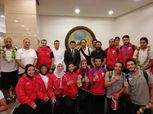 وزير الرياضة يستقبل بعثة البحر المتوسط العائدة من إسبانيا