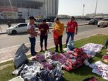 توافد جماهير الأهلي والزمالك على "بن زايد".. وانتشار بائعي الأعلام (صور)
