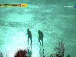 بالفيديو| السيول تضرب ملعب مباراة المصري وسيمبا وانقطاع التيار الكهربائي