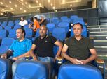 طارق مصطفى وأحمد أيوب يحضران مباراة بيراميدز والإنتاج
