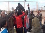 بالصور| أحمد الكأس «يبكي» فرحًا عقب الفوز على المنصورة