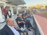 روي فيتوريا وجهازه المعاون في مباراة سموحة وسيراميكا