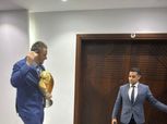 ممدوح عيد يصل اجتماع اتحاد الكرة بكأس دوري أبطال إفريقيا (صور)