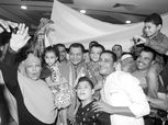 استقبال بـ"الزغاريد والطبل والتنورة" لأبطال البارالمبية فى مطار القاهرة