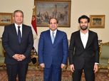 بالصور| "السيسي" يهنئ البعثة المصرية عقب الفوز على غانا