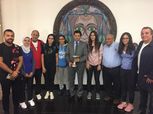 بالصور| وزير الشباب والرياضة يستقبل منتخب مصر لسيدات الاسكواش بمطار القاهرة