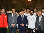 وزير الشباب والرياضة يلتقي لاعبى المنتخب الوطنى لكرة القدم