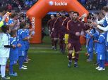شاهد..لاكورونيا يقيم ممر شرفي لبرشلونة