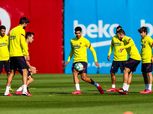 بيكيه وديمبلي يظهران بتدريبات برشلونة في غياب "ميسي"
