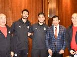 وزير الرياضة يدعم لاعبي منتخب مصر قبل مباراتي كاب فيردي و بوتسوانا