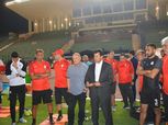 بالصور| منتخب مصر يبدأ استعداداته لدور الـ16 في حضور وزير الرياضة وأبو ريدة