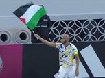 ياسين براهيمي يدعم فلسطين بطريقة خاصة في مباراة الغرافة والريان