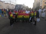 بالصور.. توافد جماهير غانا على ملعب الإسماعيلية قبل مواجهة تونس