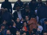 جمال وعلاء مبارك يحضران مباراة مصر وأوغندا بملعب برج العرب