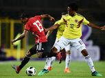 سر وقوف لاعبي مصر وكولومبيا دقيقة حداد قبل بداية المباراة