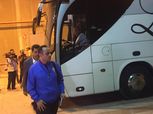 بالصور| وصول الزمالك لاستاد برج العرب قبل لقاء المصري