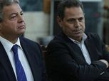 بالصور| وزير الرياضة ونائب رئيس الأهلي في عزاء والدة إيهاب لهيطة