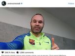 رسميا.. «إنيستا» يجدد عقده مع برشلونة مدى الحياة