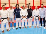 أبطال منتخب الكاراتيه يهدون نتائجهم بالدوري العالمي إلى وزير الرياضة