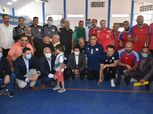 أشرف صبحي ومحافظ بورسعيد يتفقدان نادي الحرية للمعاقين