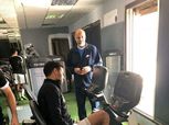 بالصور| محمد إبراهيم يتدرب منفردا داخل الزمالك