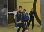 طارق حامد وثنائى الأوليمبى فى مران الزمالك اليوم