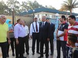 بالصور| وزير الشباب والرياضة يتفقد مركز شباب الجزيرة