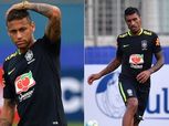 «باولينيو» يصيب «نيمار» في تدريبات البرازيل