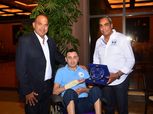 رئيس اتحاد الغوص والإنقاذ يلتقي البطل العالمي ولاء حافظ