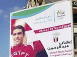 "إيهاب".. غائب عن الأولمبياد وحاضر بـ"لوحة إعلانية"