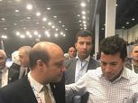 بالصور| وزير الرياضة يدعم منتخب مصر أمام تنزانيا من مدرجات برج العرب