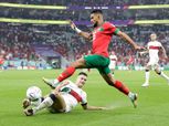 بطاقة حمراء لـ وليد شديرة لاعب المغرب أمام البرتغال