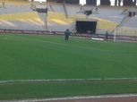 بالصور| طاقم التحكيم يعاين ملعب برج العرب قبل مباراة الأهلي وجيما الإثيوبي