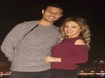 بالصور| محمد الشناوي يحتفل بالفوز على مونانا مع زوجته