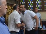 بالصور.. «أحمد مرتضى» ونائب رئيس الزمالك في عزاء عبد الرحيم محمد