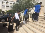 بالصور| لاعبو الزمالك يتوجهون لملعب مباراة أهلي طرابلس