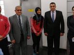 عمرو حداد يستقبل نعمة سعيد بطلة العالم في رفع الأثقال نائبا عن وزير الرياضة
